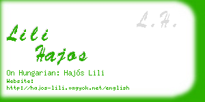 lili hajos business card